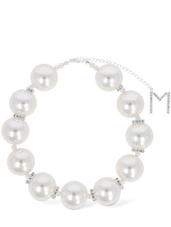 Faux pearl & crystal collar necklace - Magda Butrym - Women | Luisaviaroma | Luisaviaroma