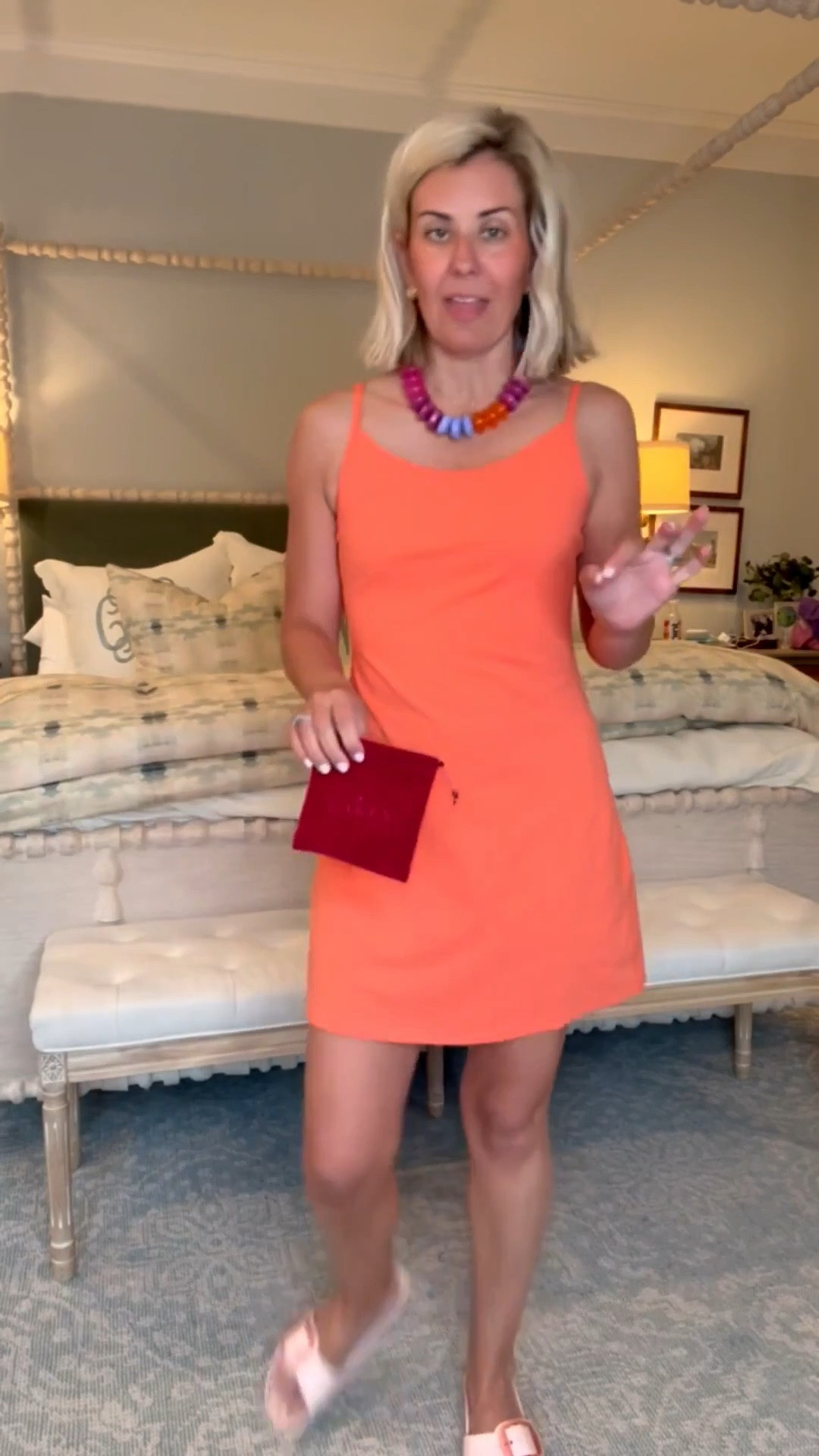 I showed you this dress last week in black in size small and I love it! This is a size XS and I think I like this fit better….so size down if between. 
Dress - xs 
Sandal - 8

#LTKdayinmylife #LTKootd #LTKmomlife
