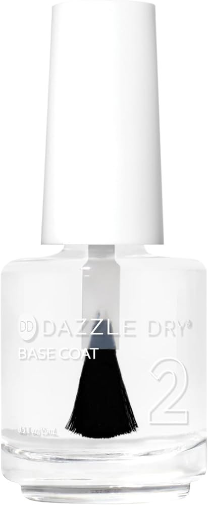Dazzle Dry Base Coat - Step 2 – A Fast-Drying clear coat - Long-Lasting Nail Polish Base Coat f... | Amazon (US)