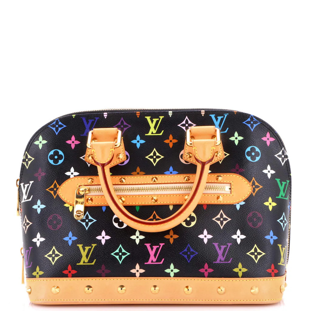 Louis Vuitton Alma Handbag Monogram Multicolor PM Black 4323154 | Rebag