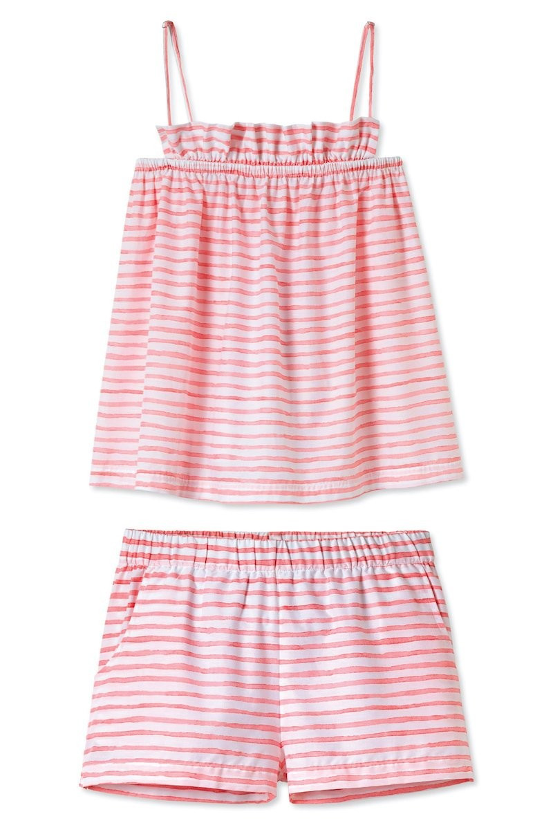 Ruffle Shorts Set in Solar | LAKE Pajamas