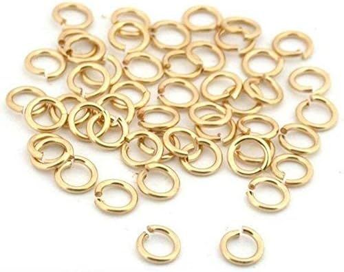 25 Jump Rings 14K Gold Filled Open Jewelry 22 Gauge 3mm | Amazon (US)