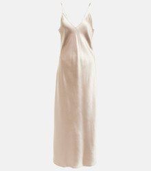 Click for more info about Clea silk satin slip dress