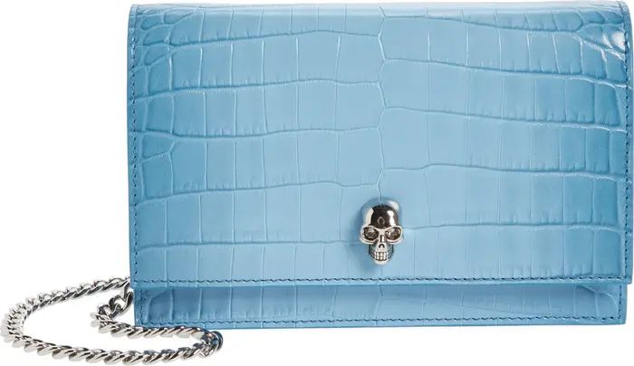 Small The Skull Croc Embossed Leather Crossbody Bag | Nordstrom