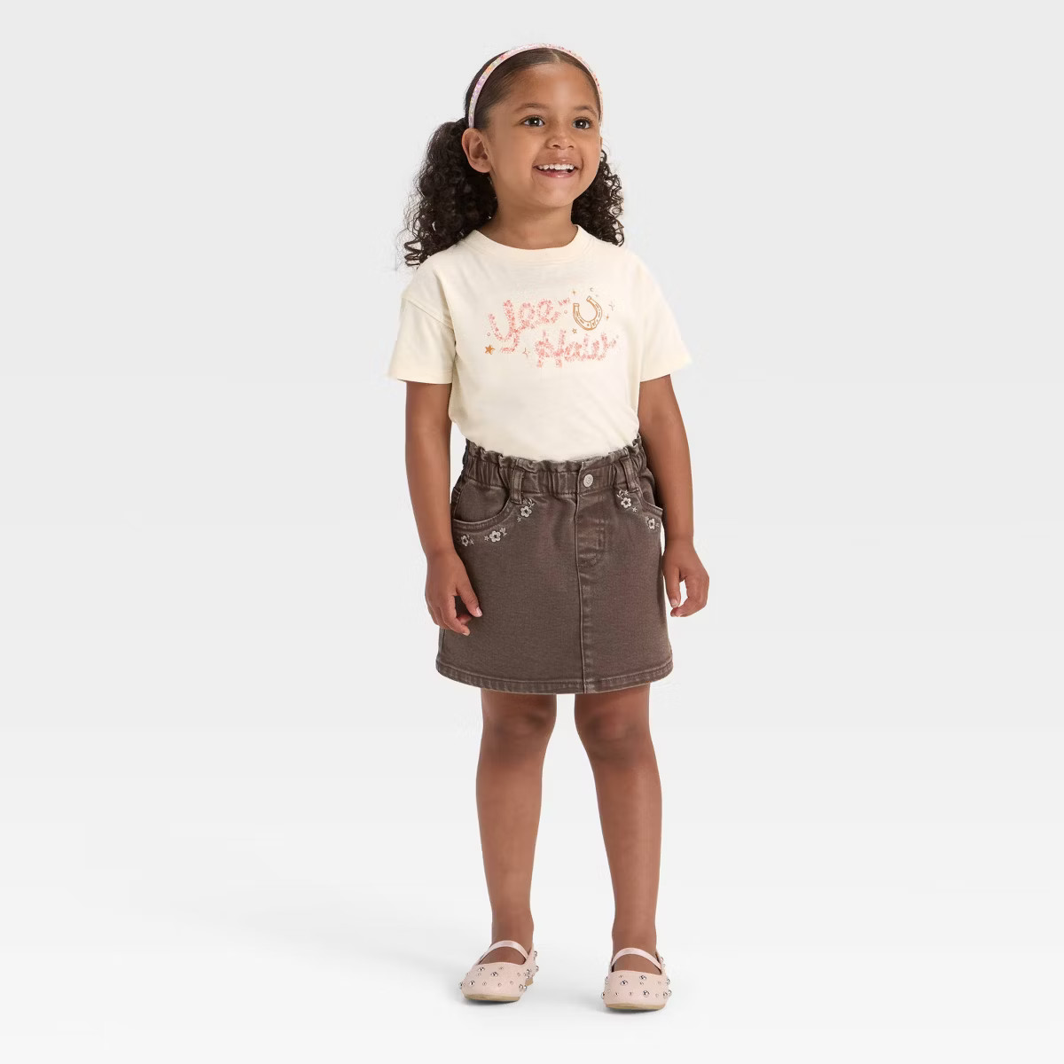 Toddler Girls' Relaxed Graphic T-Shirt - Cat & Jack™ Off-White | Target
