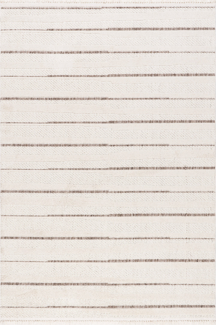 Katalina Striped Rug | Beige | Rugs USA
