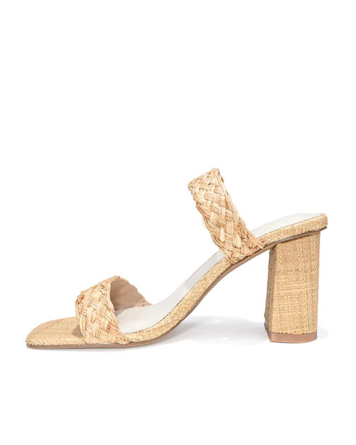 Ana Braided Heeled Sandal - Nude - SALE | VICI