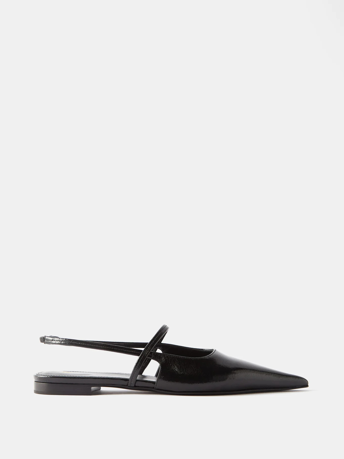 The Sharp patent-leather slingback flats | Matches (US)