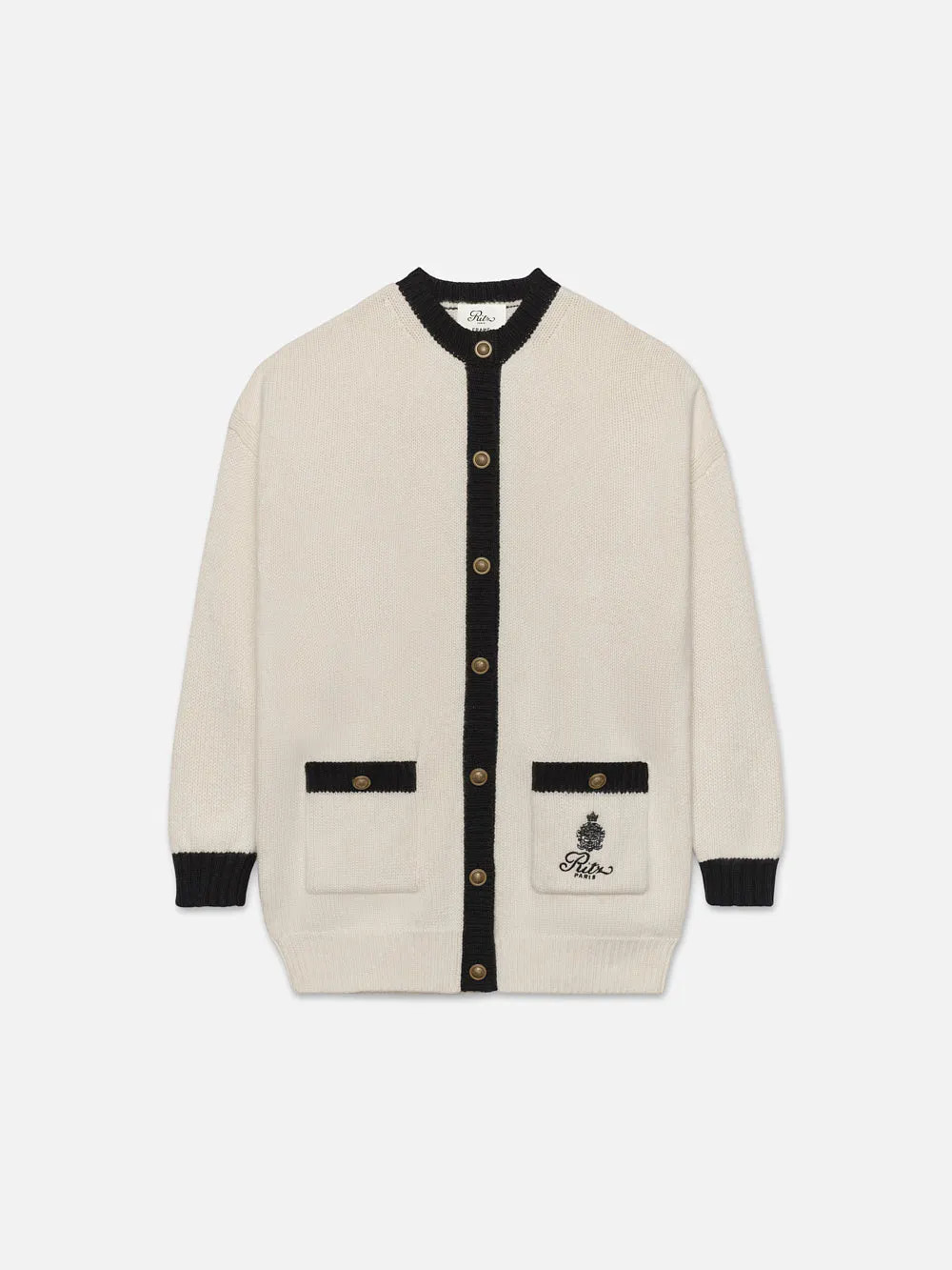 Ritz Women's Cardigan  in  Black Multi | Frame Denim