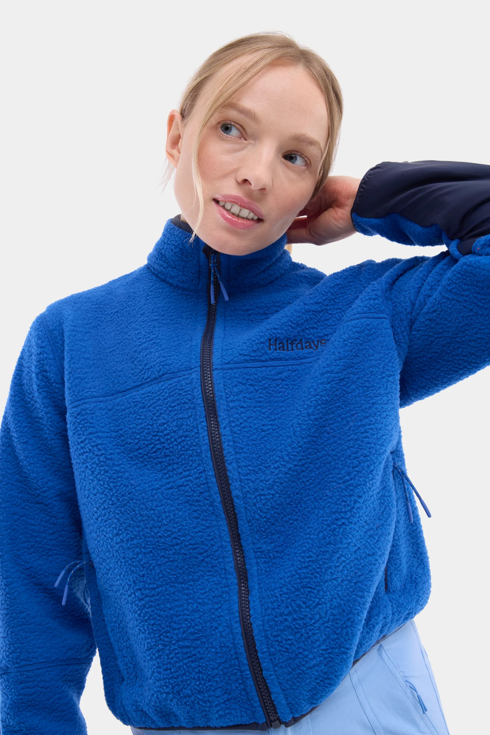 Chapelle Fleece Jacket - 1X / Bright Cobalt | Halfdays