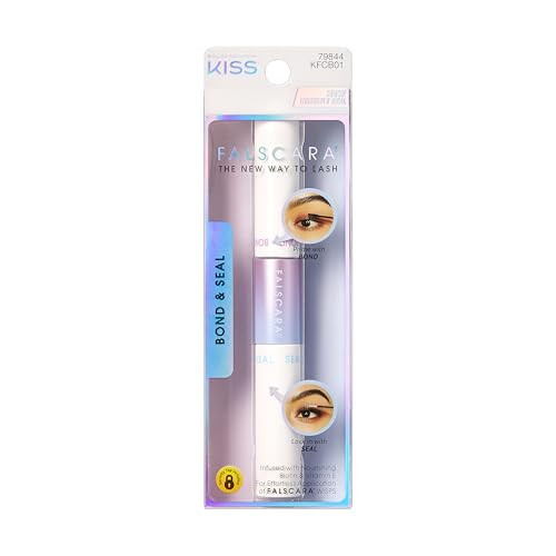 KISS Falscara DIY Eyelash Extension Bond & Seal Infused with Biotin & Vitamin E – Strong Gentle Comfortable Lash Adhesive for All Day Wear For Use With Falscara Lash Wisps, Remover, and Applicator | Amazon (US)