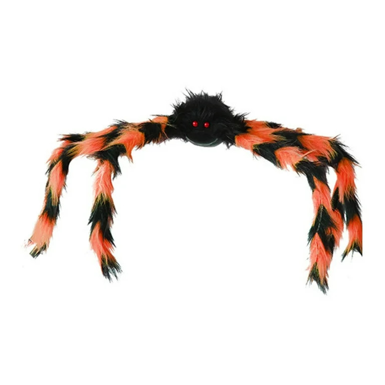 Gmogad Halloween Simulation Skull Big Spider 75cm Plush Spider Ornament Orange - Walmart.com | Walmart (US)