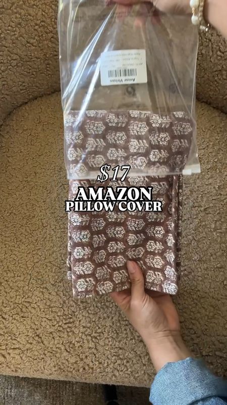 You guys CAN WE BELIEVE THIS WAS AN AMAZON FIND!? These run for $60+ on Etsy!! 

I snagged this for $17!!!! Regularly $22 but there’s a 20% coupon you can clip for this color (Cognac brown). 

I also ordered the blue and it’ll get here this week!! 

Amazon home finds, Amazon throw pillow 

#LTKHome #LTKSaleAlert #LTKFindsUnder50
