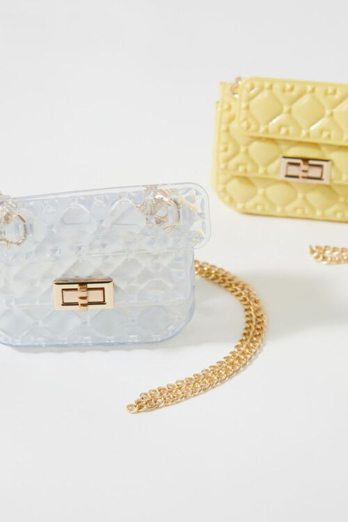 Quilted Vinyl Chain Crossbody Bag | Forever 21 (US)