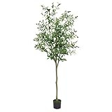 Artificial Olive Tree, 6Ft(71in, 1008 Leaves) Faux Olive Tree, Tall Artificial Tree Indoor Outdoor,  | Amazon (US)