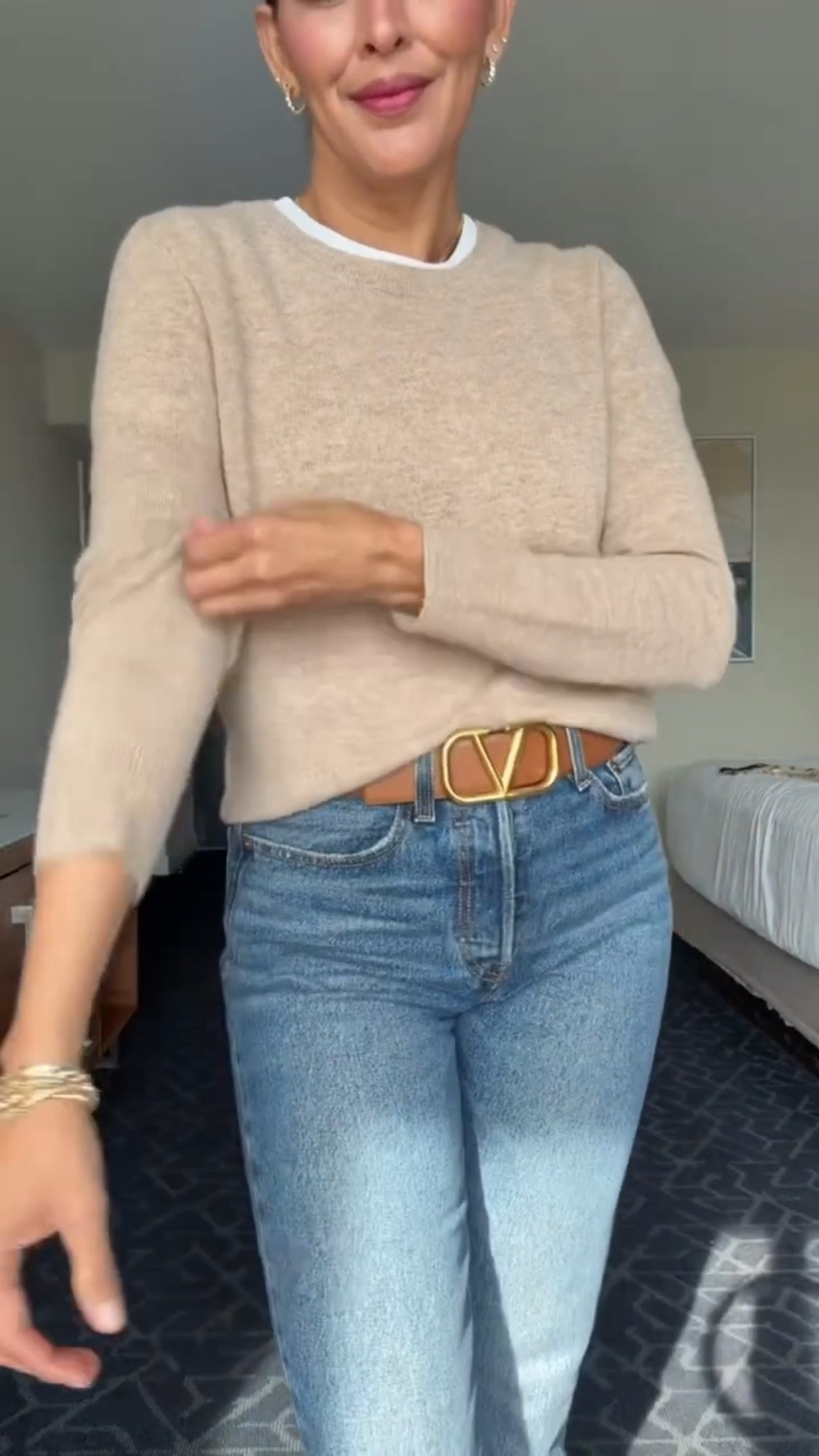 ‼️All details and sizing⬇️ sunnies on sale!!
👖Size 27x 30, there’s some stretch 
👚size M. Sweater size S, is super soft.
Size down in shoes, super comfy and the softest leather. 
Bag in caramel. 
I’m 5’7” 130 pounds!

#LTKValentine #LTKNYFW

#LTKSeasonal #LTKOver40 #LTKU