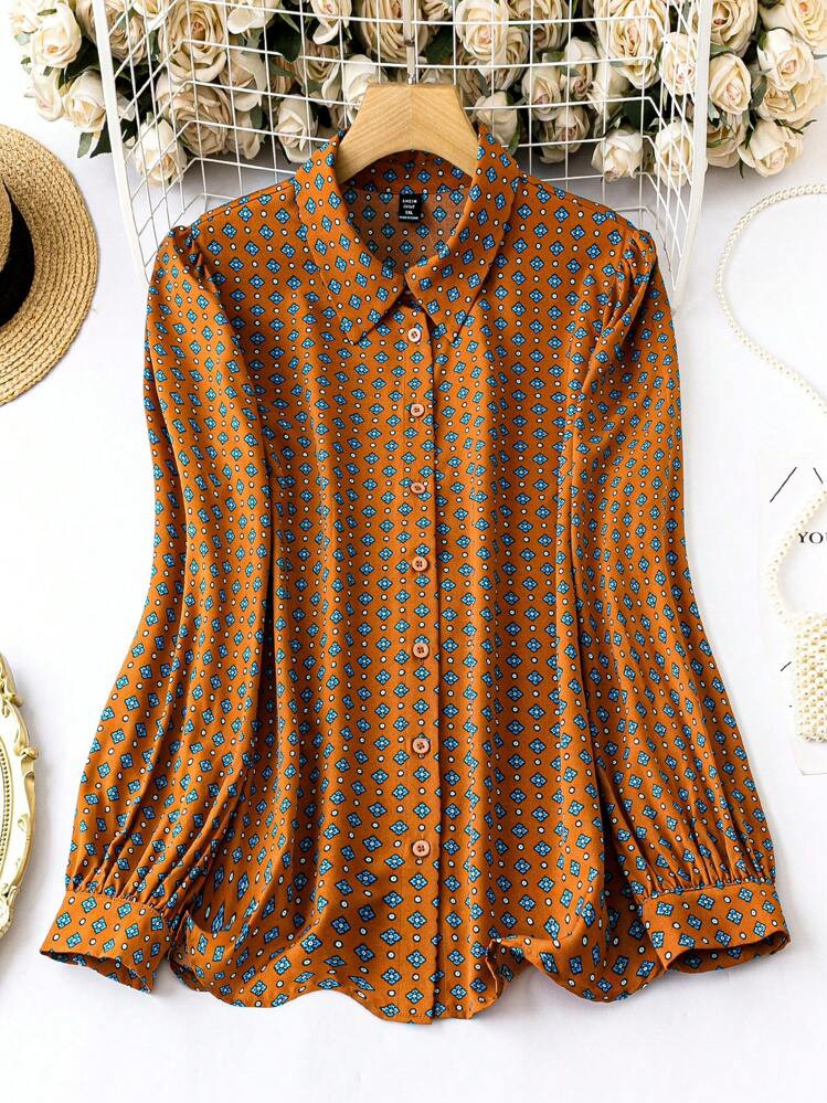 $17.10
$27.54
-38%
15% OFF For orders $49.00+
15% OFF For orders $49.00+
10% OFF For orders $69.00+

Join Free trial & this item save $0.85 off
SHEIN Clasi Plus Allover Print Button Front Shirt
4.92
(100+)
Color: Brown
Size
US
Size Guide
12 (0XL)
14 (1XL)
16 (2XL)
18 (3XL)
20 (4XL)
22 (5XL)
93% of customers thought it was true to size 
Not your size? Tell me your size 
 | SHEIN