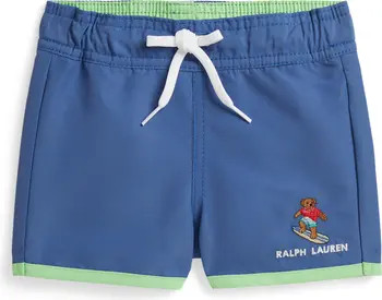 Embroidered Polo Bear Swim Trunks | Nordstrom