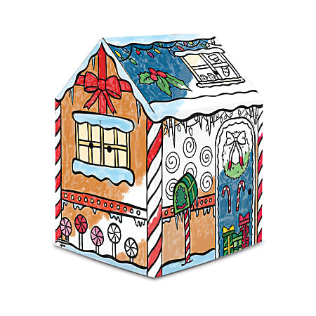 Bankers Box® At Play Gingerbread Playhouse, 48"H x 32"W x 32"D, 60% Recycled | Office Depot and OfficeMax 