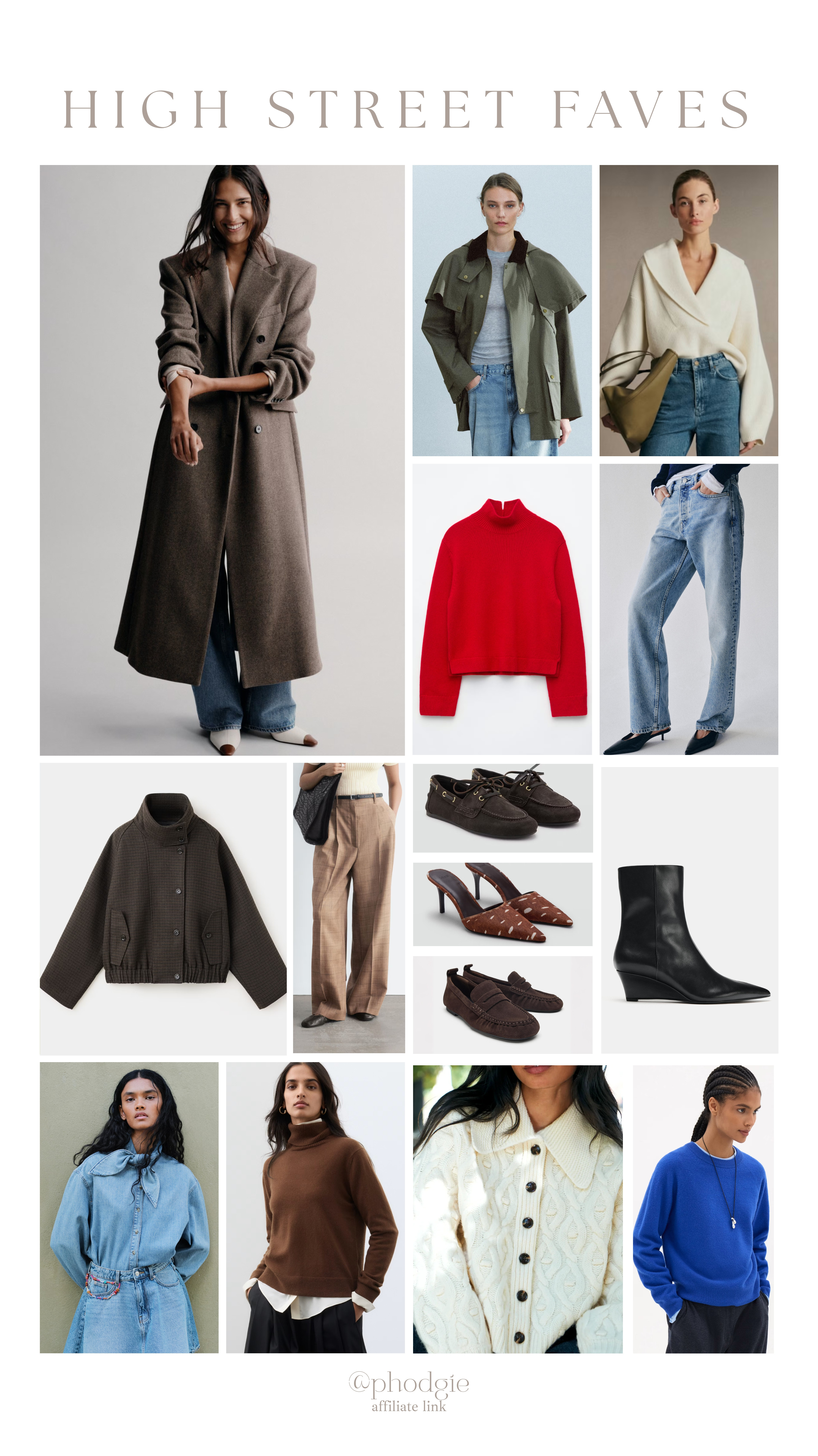 High street favourites this week 🍂

wool coat, maxi coat, barn jacket, wax jacket, knitwear, high neck jacket, autumn knitwear, chic knitwear, autumn shoes, suede loafers, straight leg jeans 

 #LTKuk #LTKautumn #LTKjeans
