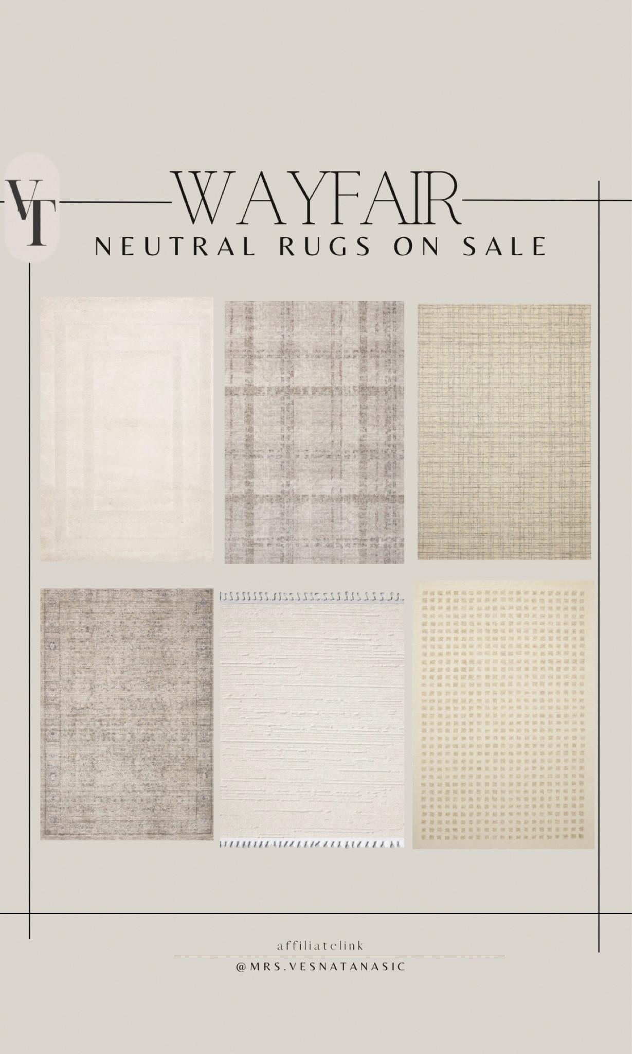 Wayfair neutral rugs on sale up to 70% off now!

@wayfair #wayfairfinds #wayfairhome #wayfair #rugs #neutralrugs #home 

#LTKhome #LTKsalealert