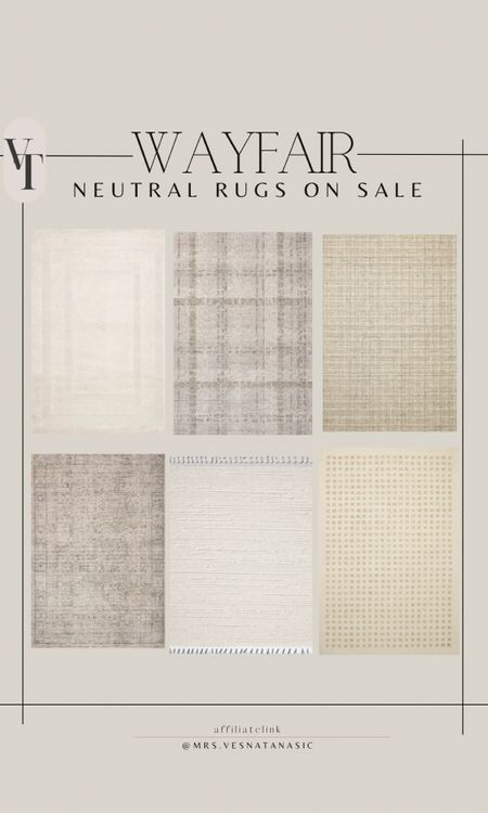 Wayfair neutral rugs on sale up to 70% off now!

@wayfair #wayfairfinds #wayfairhome #wayfair #rugs #neutralrugs #home 

#LTKhome #LTKsalealert