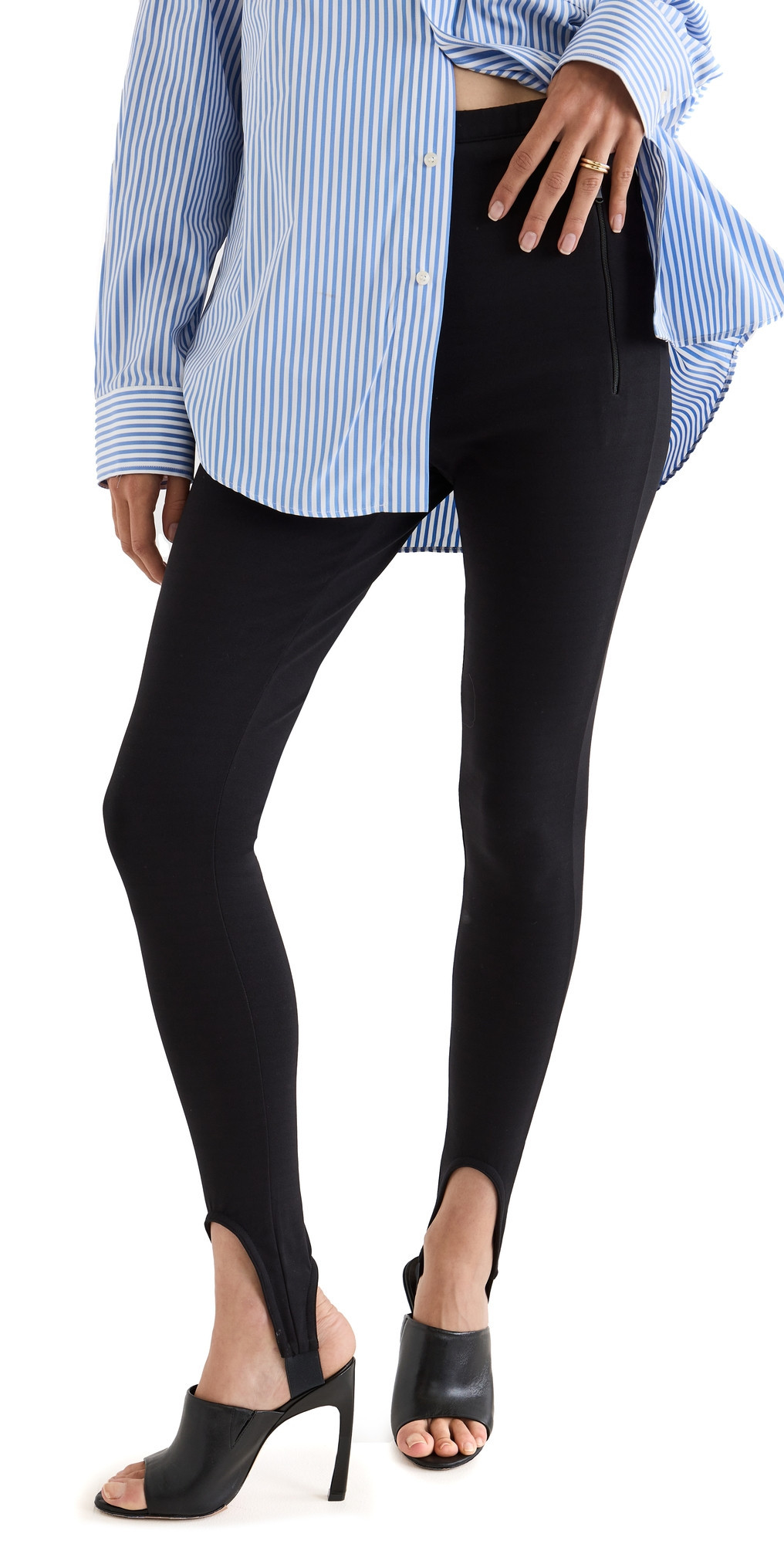 WARDROBE. NYC Stirrup Leggings Black L | Shopbop