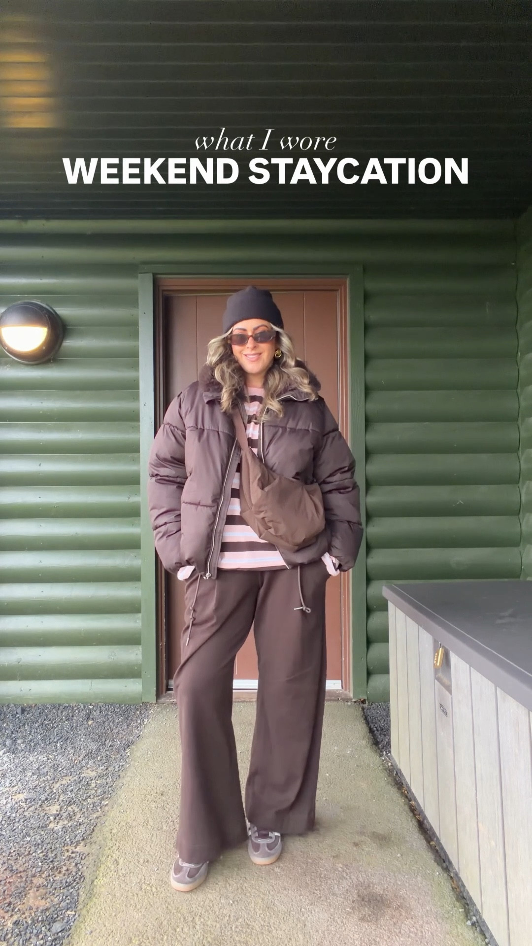 What I wore on a UK weekend staycation 🌳

I’m a uk size 10, 5ft4 and I’m wearing;
Fleece - medium (oversized fit)
Leggings - small
Stripe T-shirt - medium 
Joggers - medium
Coat - medium (linked similar)
Knitted jumper - large
White T-shirt - medium 

Boohoo discount code is SARAHROBERTS

Staycation, center parks outfit ideas, chocolate brown, leggings outfit, adidas Spezials 

#LTKuk #LTKwinter #LTKstyletip