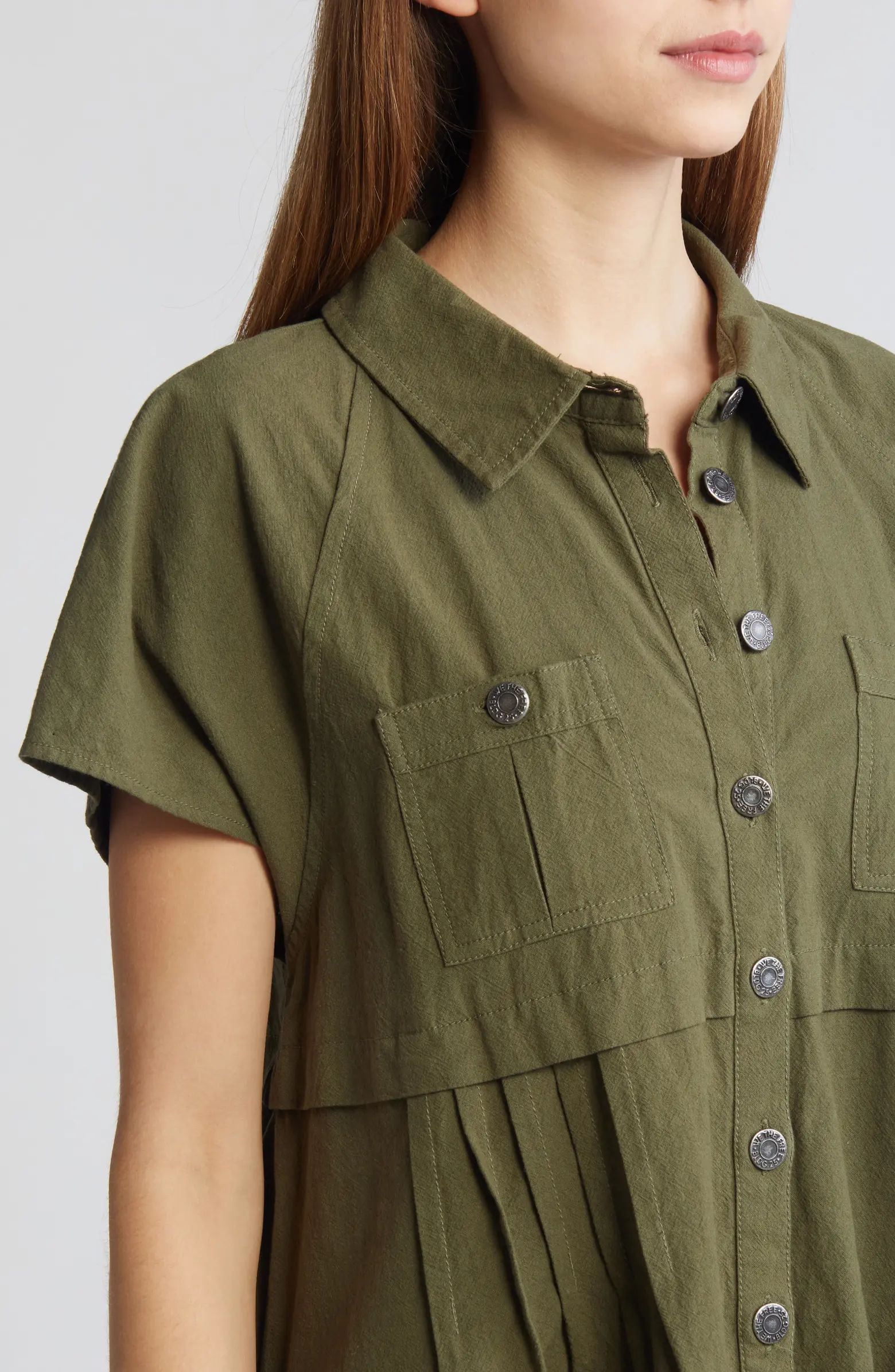 Ronnie Cotton Poplin Mini Shirtdress | Nordstrom