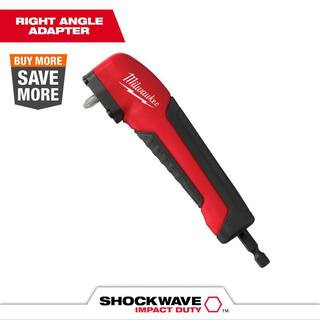 Milwaukee SHOCKWAVE Impact Duty Right Angle Drill Adapter 48-32-2390 - The Home Depot | The Home Depot