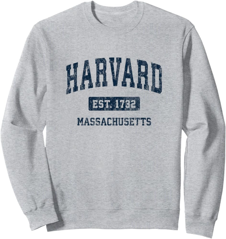 Harvard Massachusetts MA Vintage Athletic Sports Design Sweatshirt | Amazon (US)