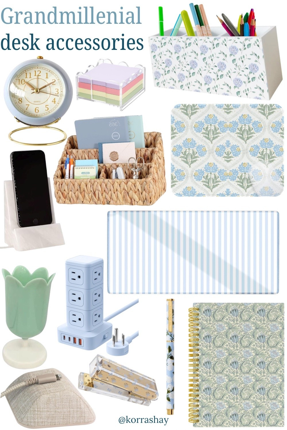 Grandmillenial desk accessories! 💙📝🌀

#LTKU #LTKHome