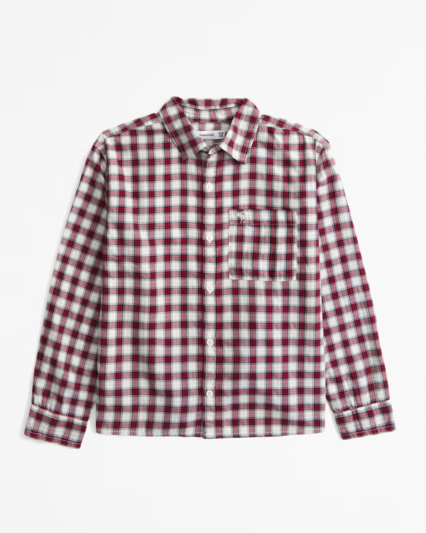 long-sleeve icon shirt | Abercrombie & Fitch (US)