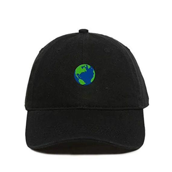 Earth Globe Baseball Cap Embroidered Cotton Adjustable Dad Hat | Etsy | Etsy (US)