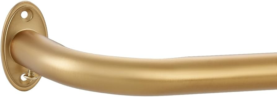 Room Darking Curtain Rod, 28-53 Inch Adjustable Window Curtain Rods Wrap Around 1inch Diameter Si... | Amazon (US)