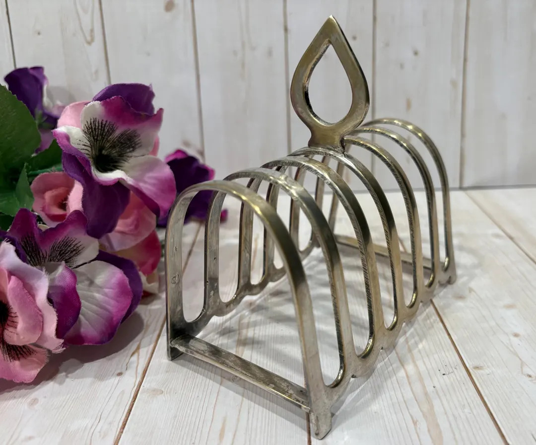 Vintage Silver Plate Six Slice Toast Rack/ 19th Century Table Decor/Letter Holder | Etsy (US)