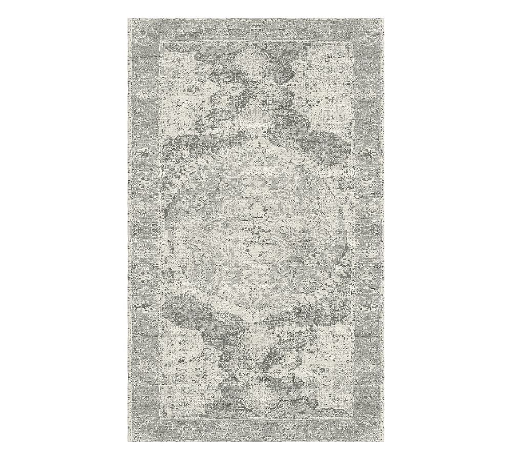 Barret Hand Loomed Wool Rug, 3x5', Gray | Pottery Barn (US)