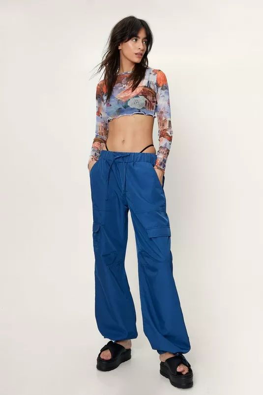 Pocket Detail Multi Wear Drawstring Cargo Pants | Nasty Gal (US)