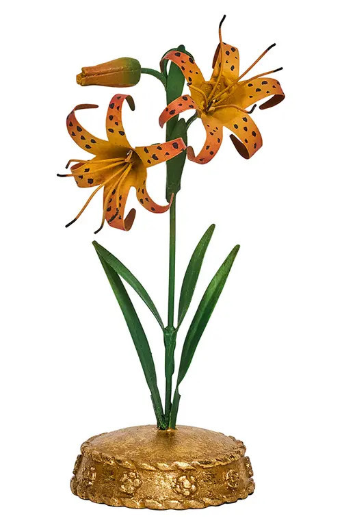 Juliska Meadow Walk Tiger Lily Place Card Holder in Orange at Nordstrom | Nordstrom