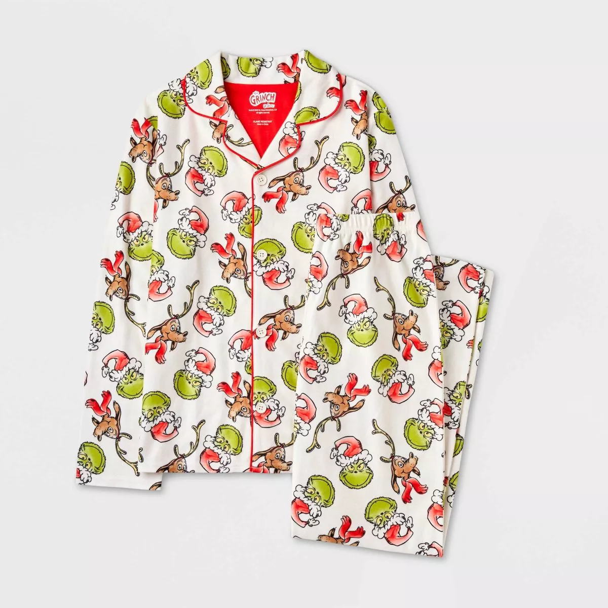 Grinch pajamas target hot sale