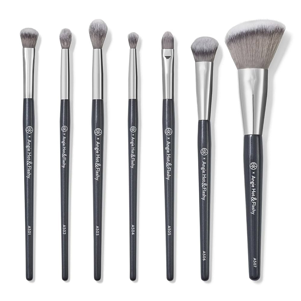 BK BEAUTY BRUSHES - ANGIE HOT & FLASHY Brush Set (7PC) - Viral Under-Eye Concealer, Eye Shadow, |... | Amazon (US)