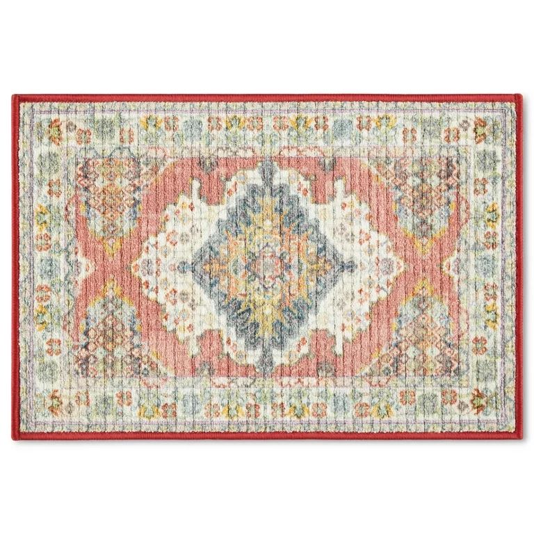Mainstays Medallion Fabric Floor Mat, 18"x27", Cream - Walmart.com | Walmart (US)