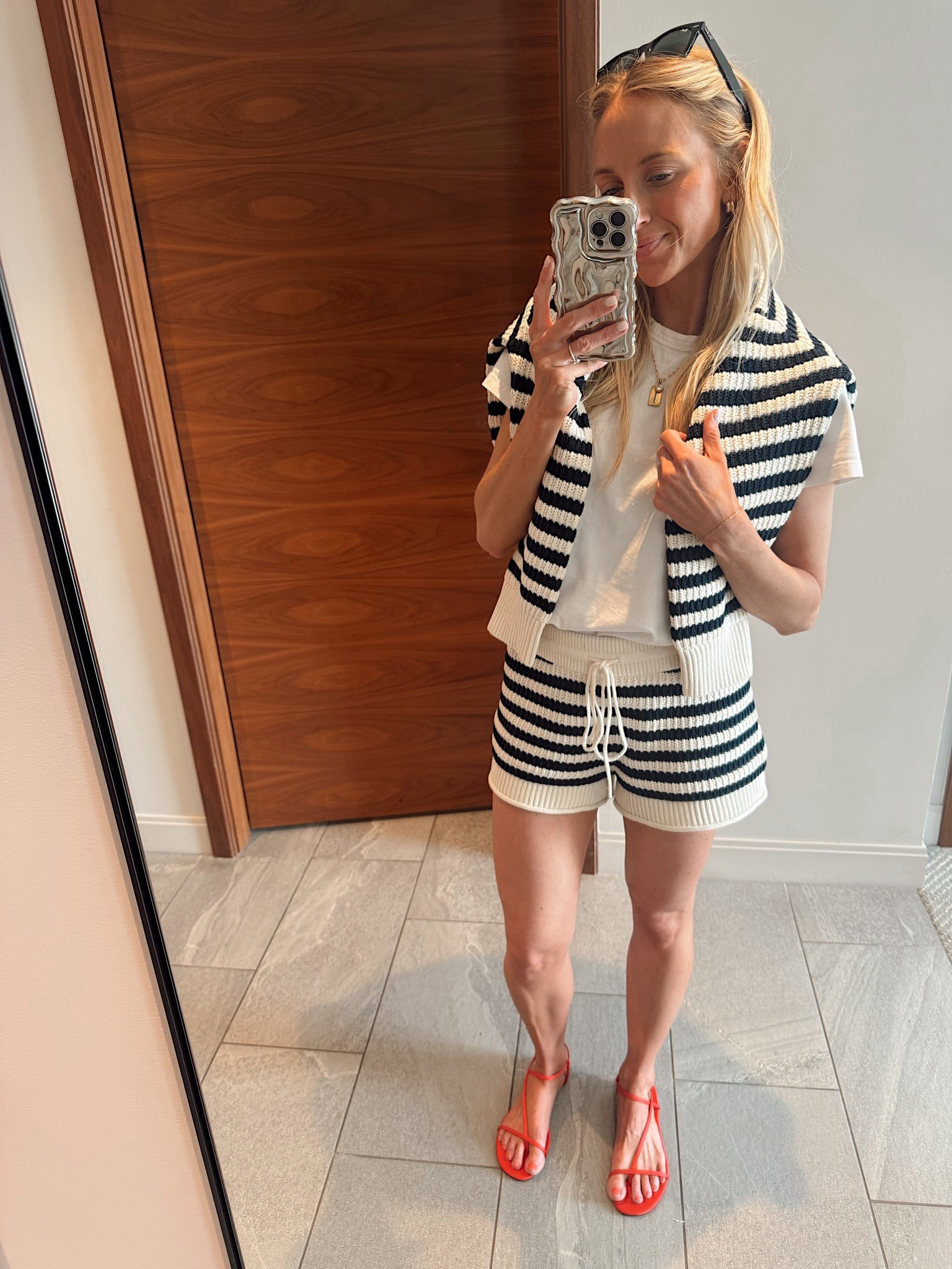 Wearing a small in all items!  Red sandals true to size 

Spring 2026