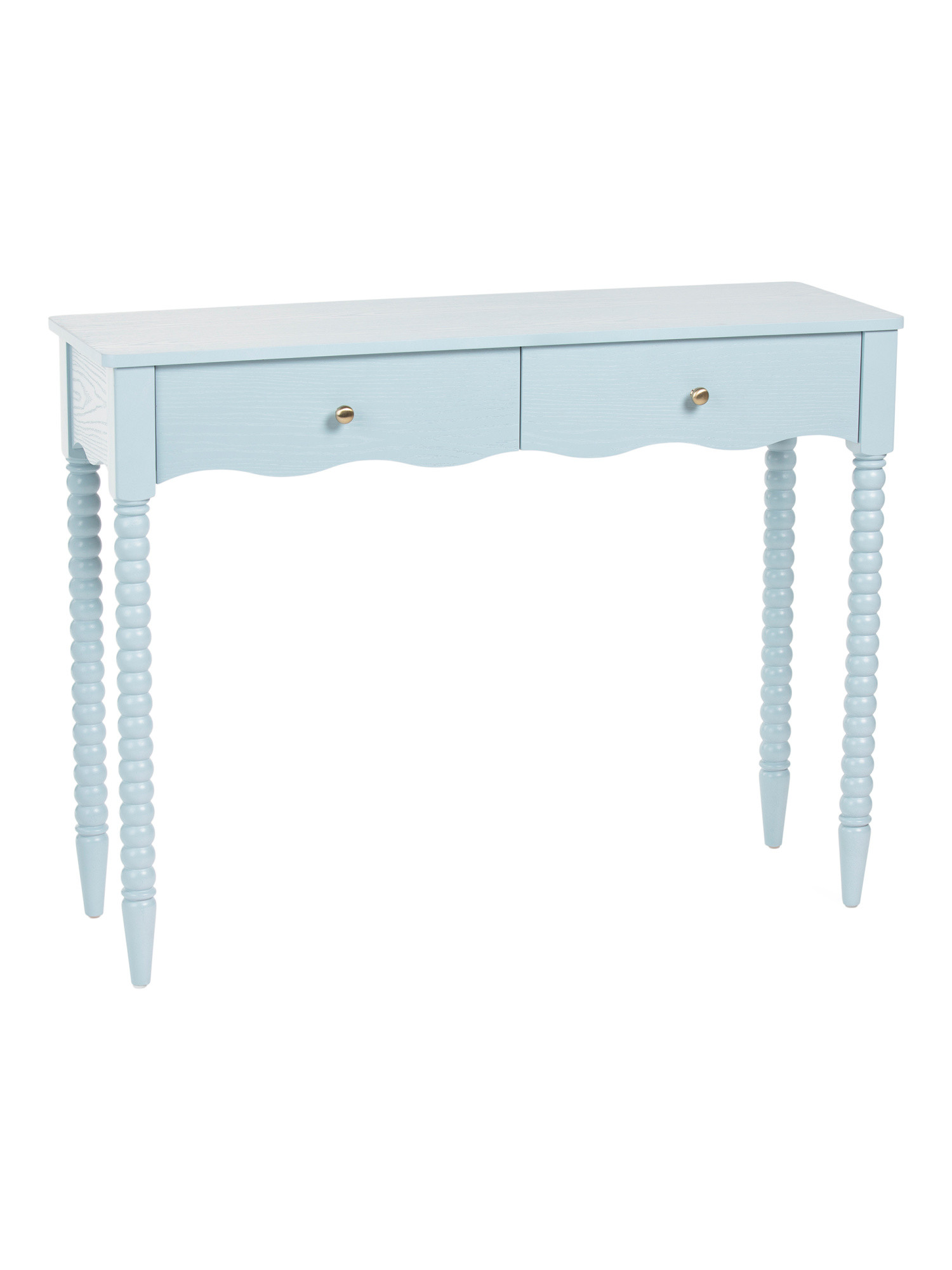 42x32x12 Scalloped 2 Drawer Console Table | TJ Maxx
