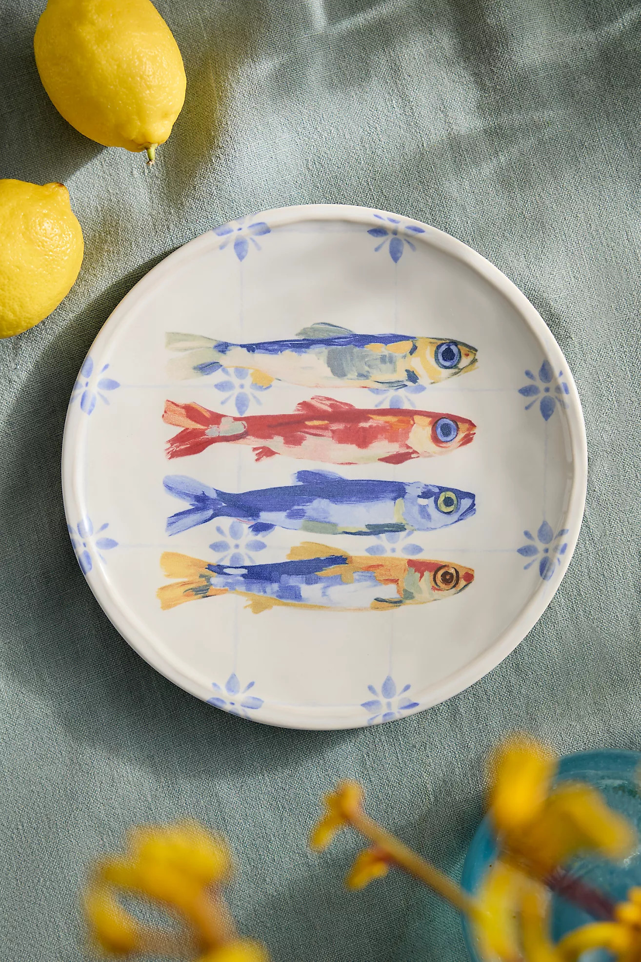 Sea Life Stoneware Side Plate | Terrain