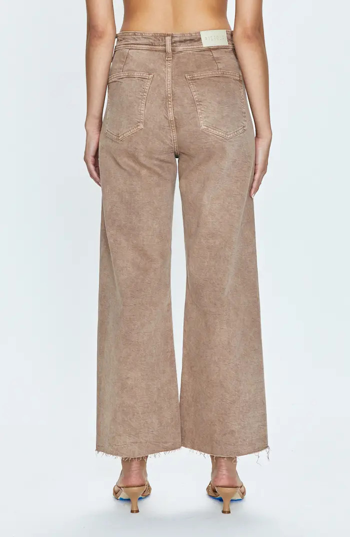 Penny High Waist Raw Hem Wide Leg Jeans | Nordstrom