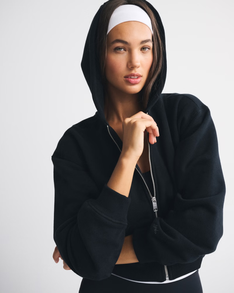 Women's YPB On The Go 6AM Full-Zip Hoodie | Women's Active | Abercrombie.com | Abercrombie & Fitch (US)