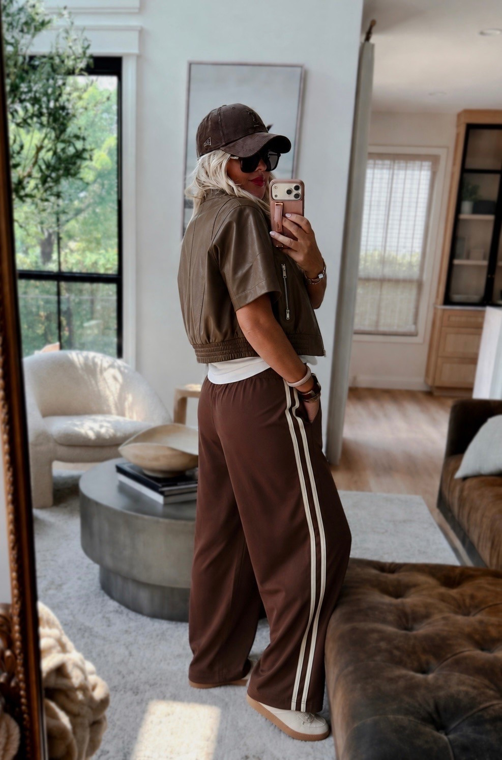 This short sleeve bomber jacket is so good! 4 colors! Love it! I did small.
Pants also come in black! Do we need👀🤎🤌🏼! LOVE this look! Can dress it up or down!

#LTKSeasonal #LTKWorkwear #LTKTravel