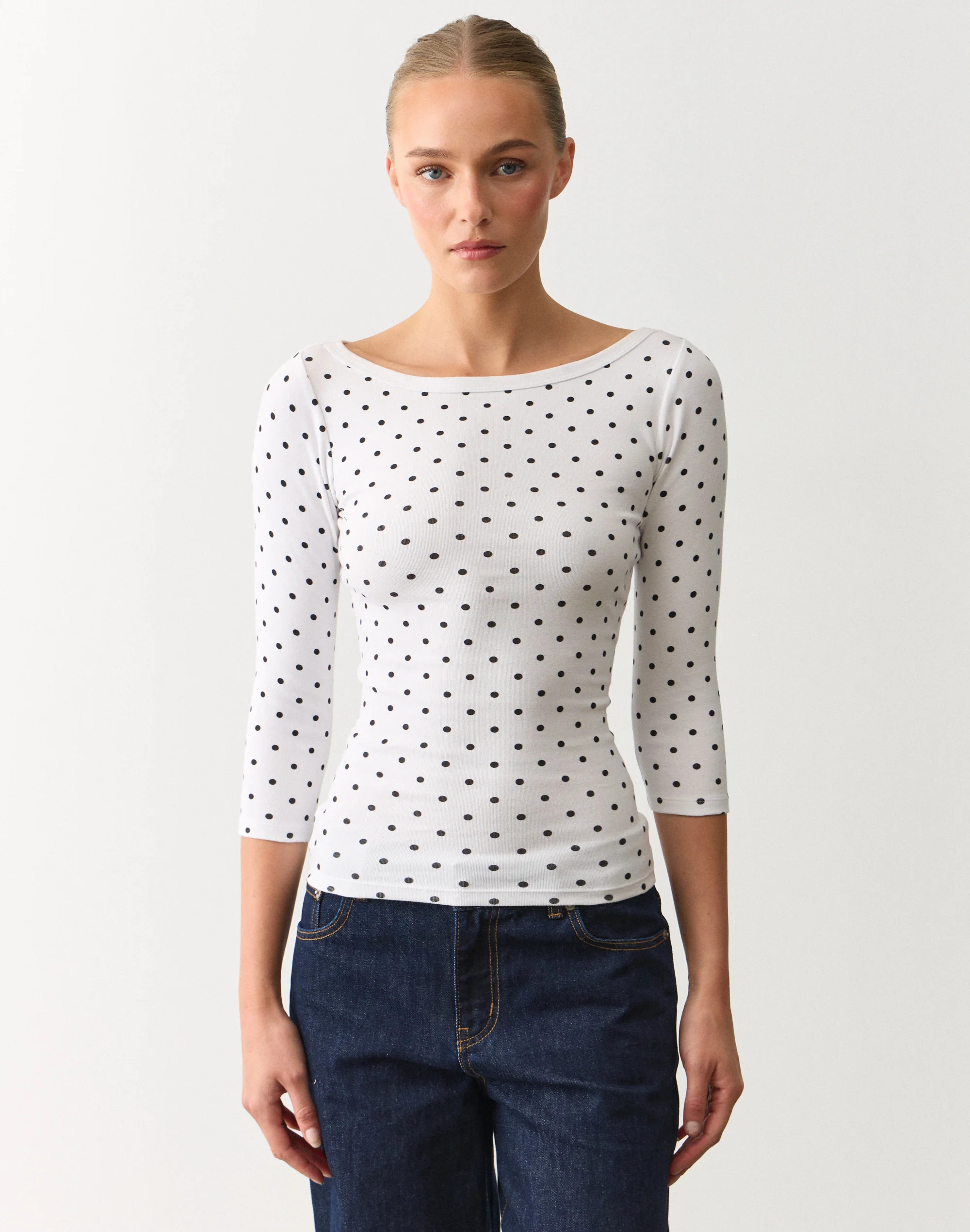 Boat Neck Three Quarter Top | Glassons (Australia)