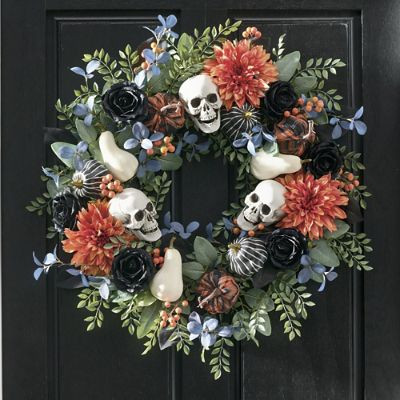 Ghoulish Mix Wreath, 28" | Grandin Road